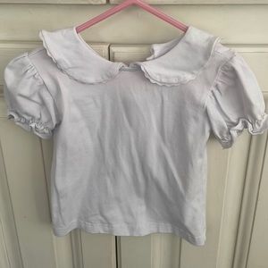 Smocked South white shirt